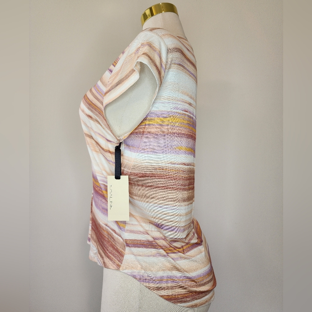 Emaline Desert Stripes Soft Short Sleeved Shirt NWT - Picture 3 of 8